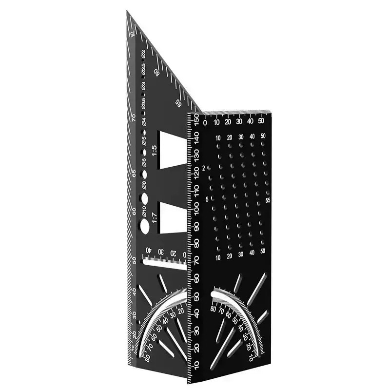 Aluminium Alloy Multi-Angle Woodworking Marking Ruler